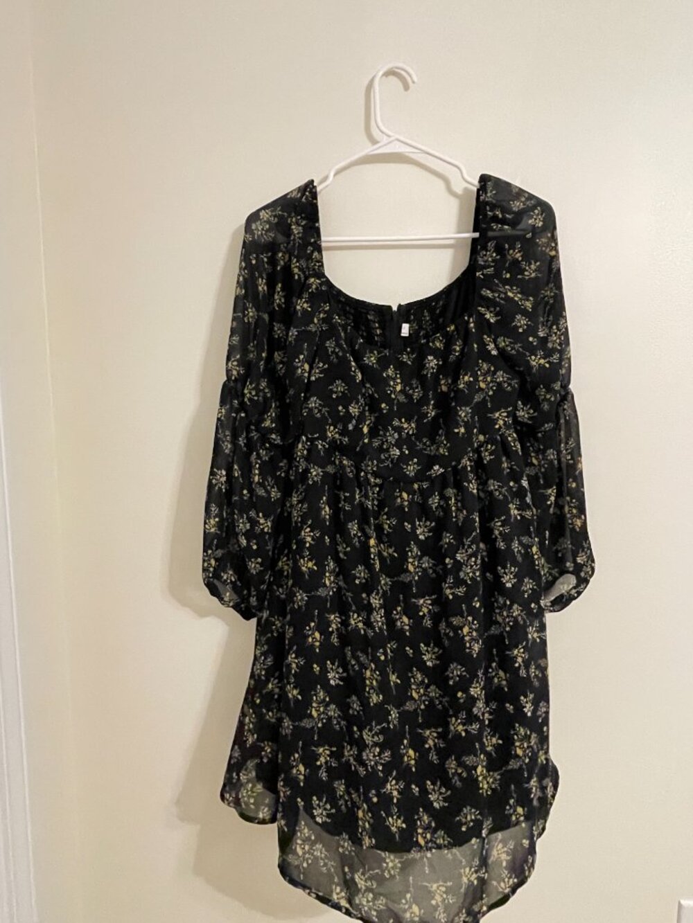 Exlura Floral Ruffle Baby Doll Dress